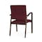 Lesro Newport Guest Chair Metal Frame, Bronze, OH Wine Upholstery NP1101 - alternate 2